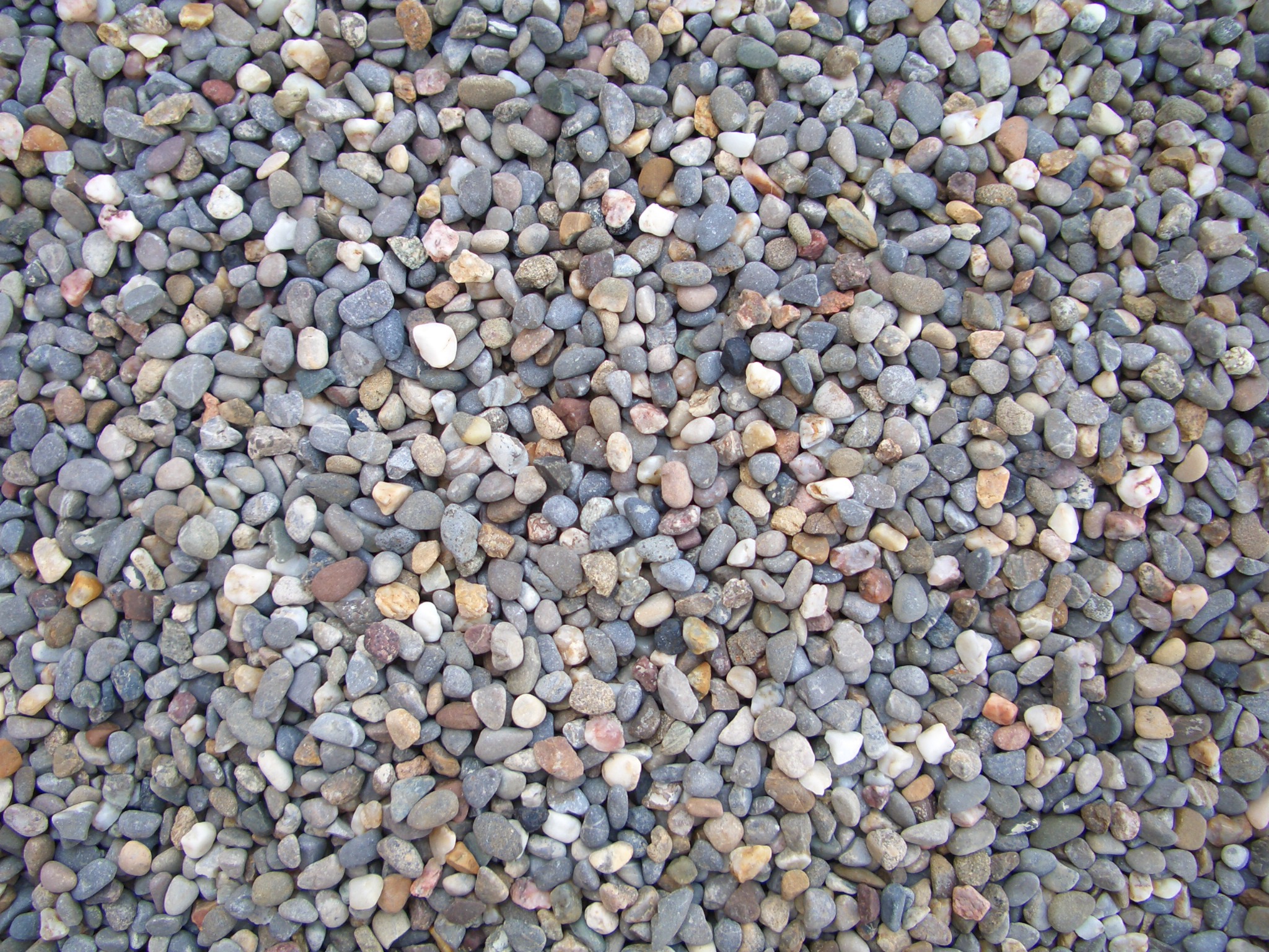 Ojo de perdiz de río redondo lavado